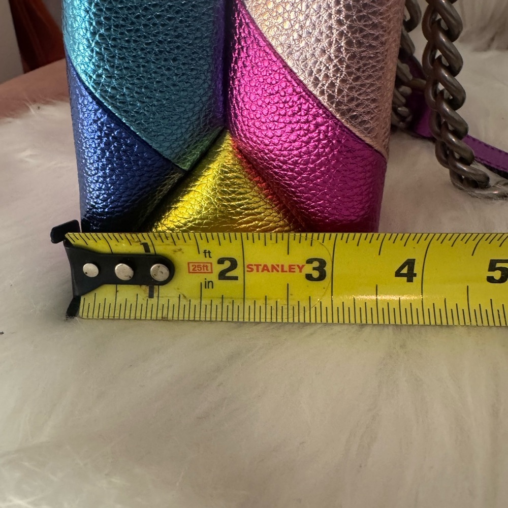 NWT Kurt Geiger London Leather Kensington metallic multicolor purse - Picture 15 of 16